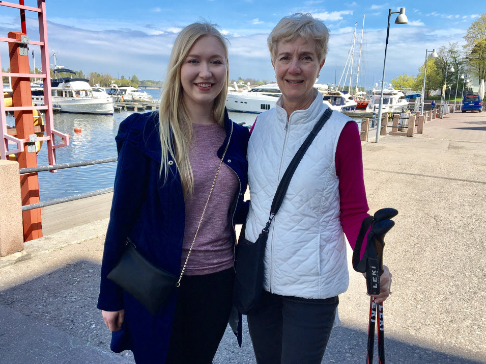 Maria from Finland and June Brooks